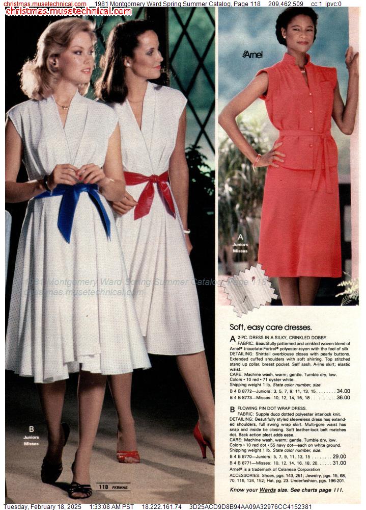 1981 Montgomery Ward Spring Summer Catalog, Page 118