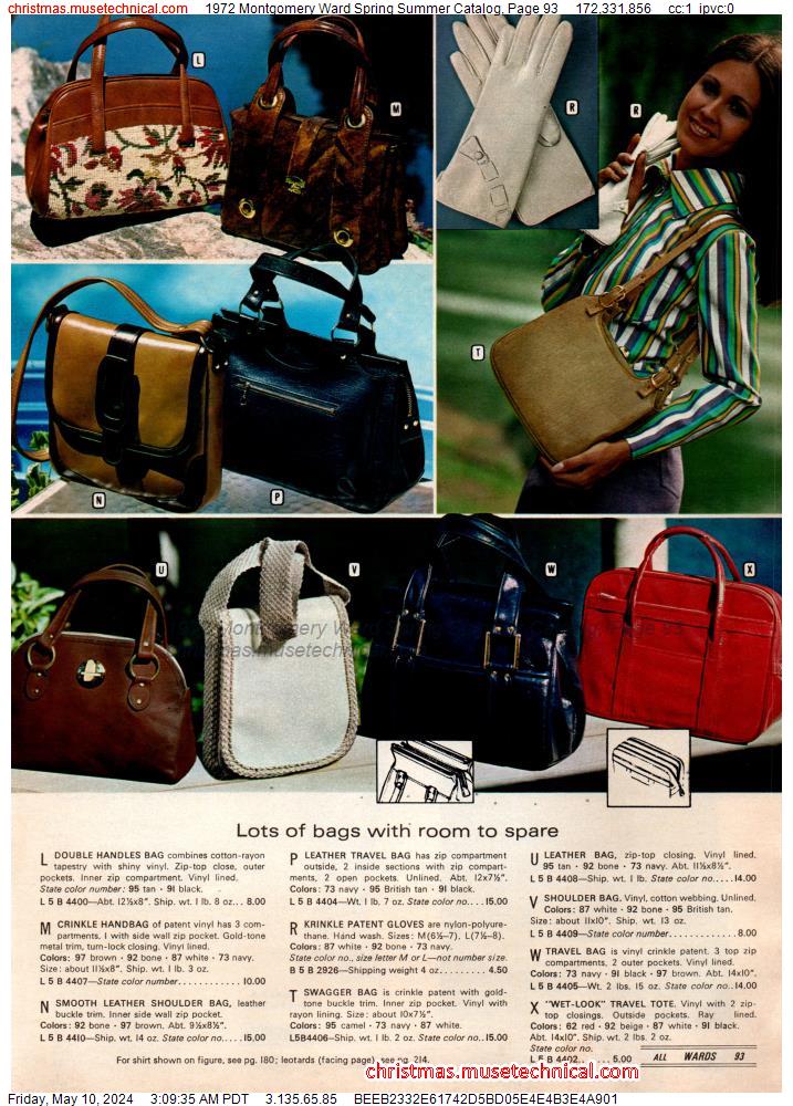 1972 Montgomery Ward Spring Summer Catalog, Page 93