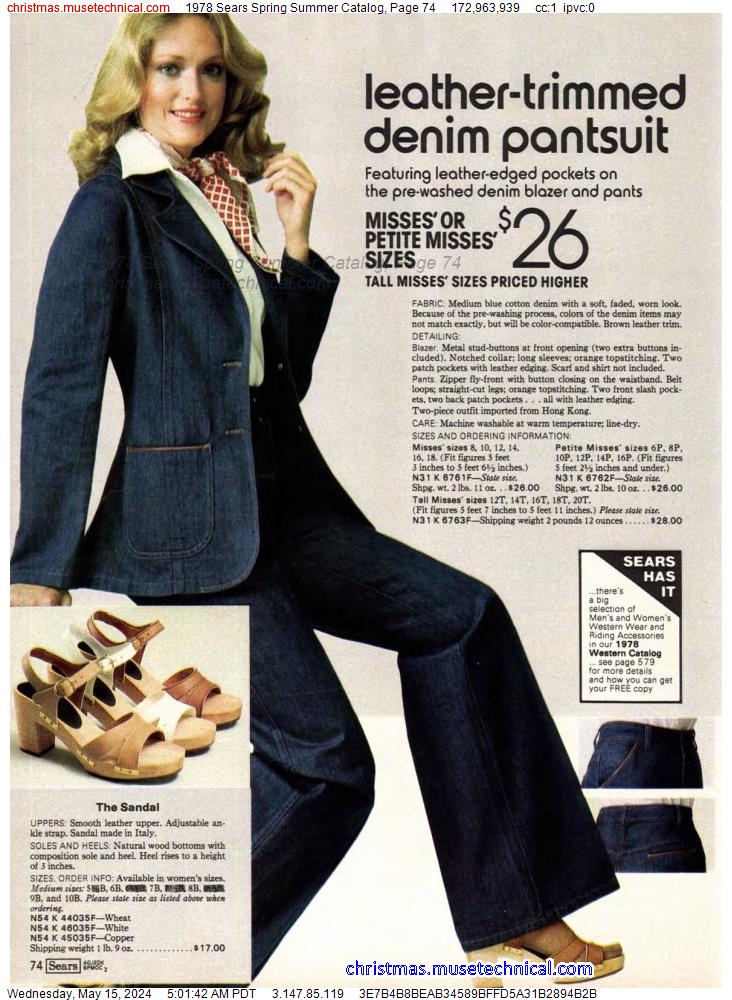 1978 Sears Spring Summer Catalog, Page 74