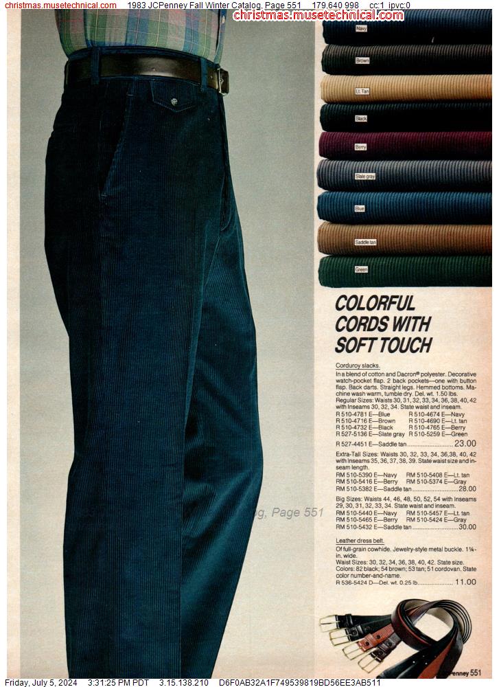 1983 JCPenney Fall Winter Catalog, Page 551