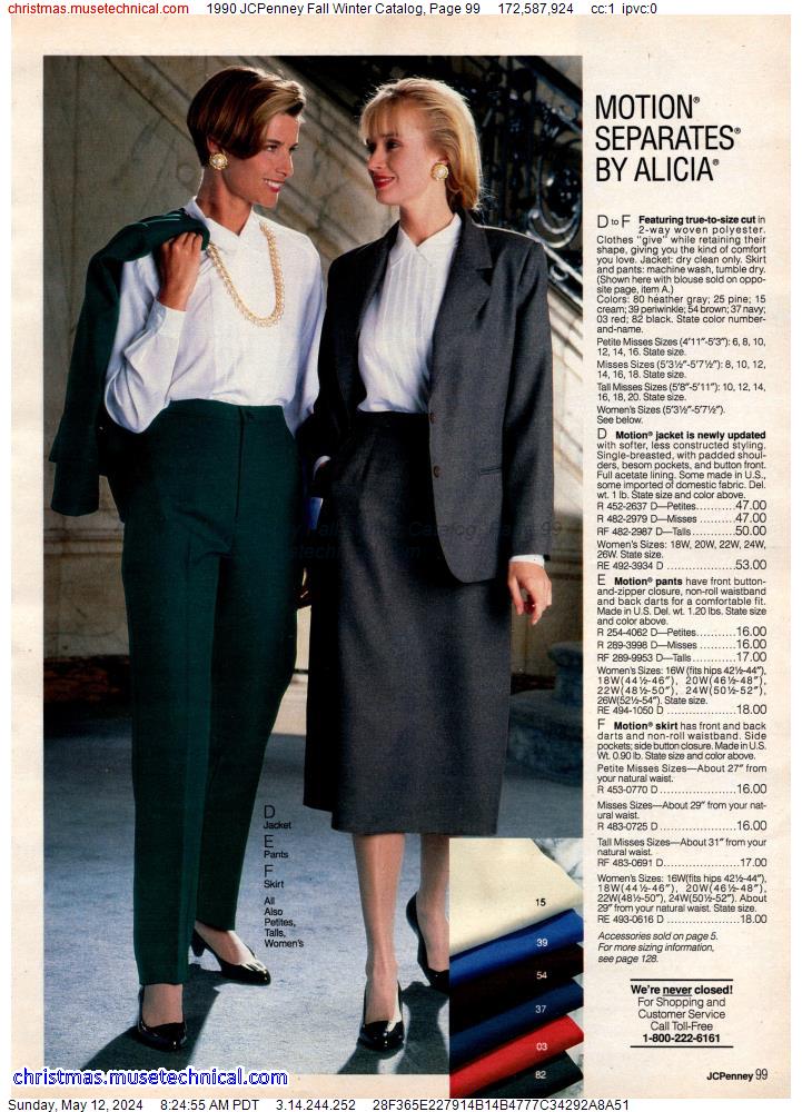 1990 JCPenney Fall Winter Catalog, Page 99