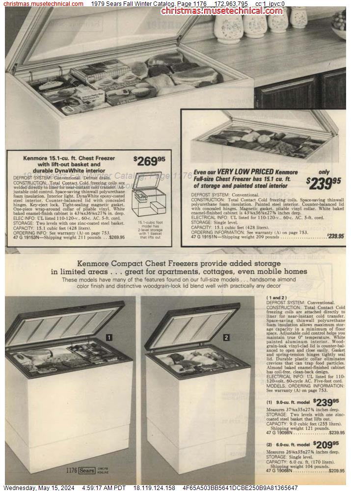1979 Sears Fall Winter Catalog, Page 1176