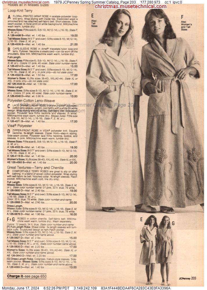 1979 JCPenney Spring Summer Catalog, Page 203