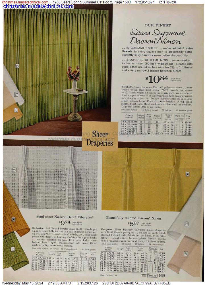 1968 Sears Spring Summer Catalog 2, Page 1503