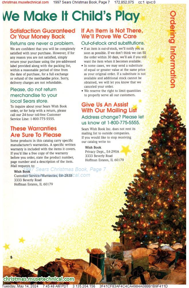 1997 Sears Christmas Book, Page 7