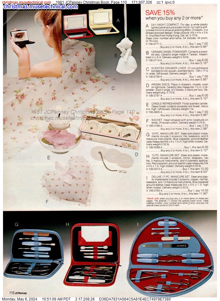 1981 JCPenney Christmas Book, Page 110