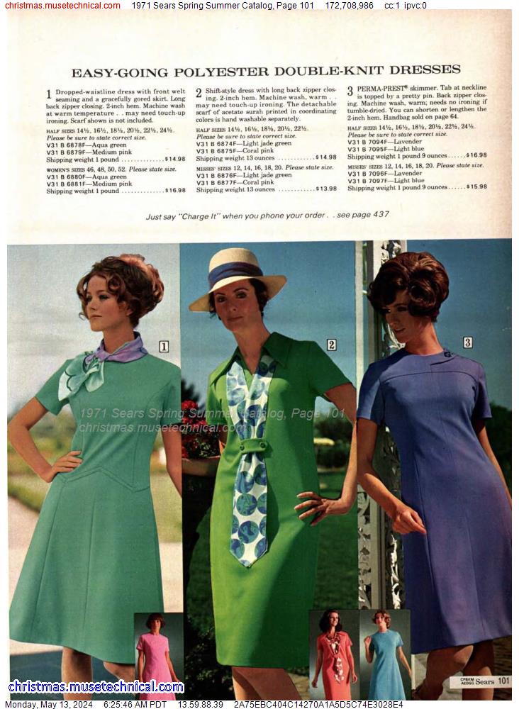 1971 Sears Spring Summer Catalog, Page 101