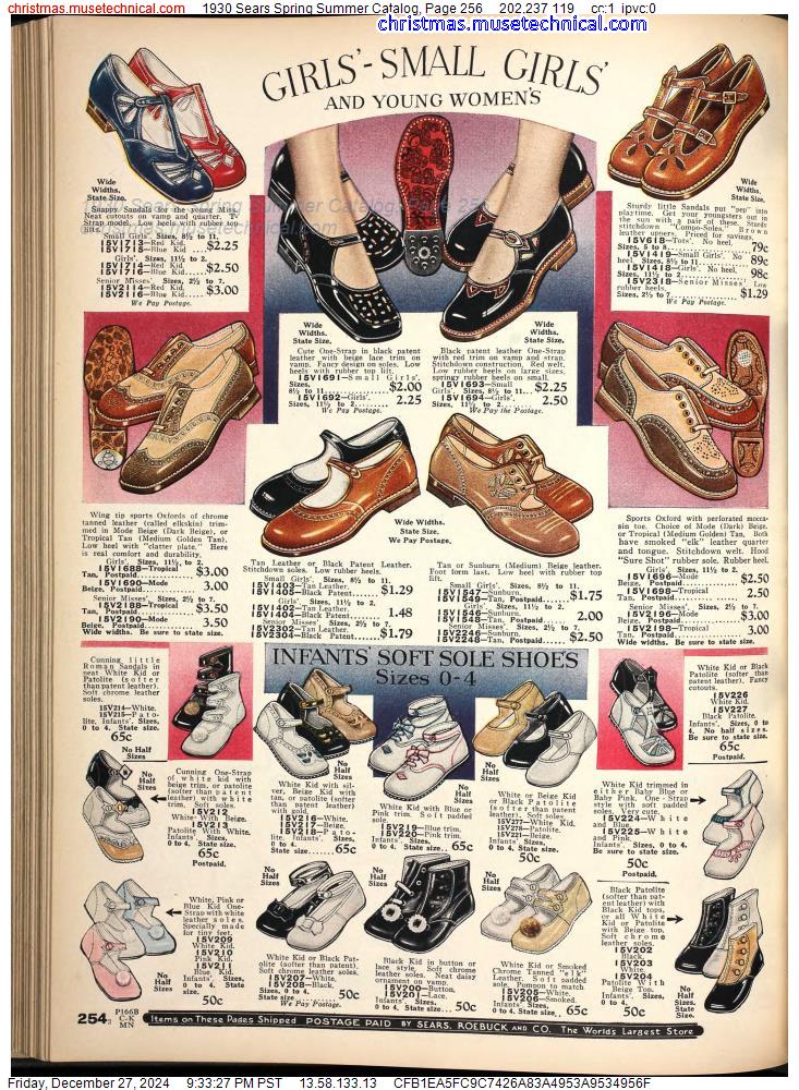 1930 Sears Spring Summer Catalog, Page 256