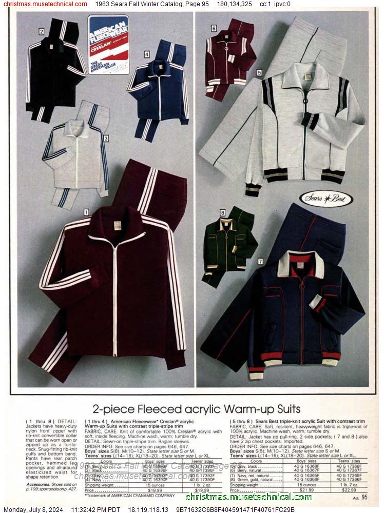 1983 Sears Fall Winter Catalog, Page 95