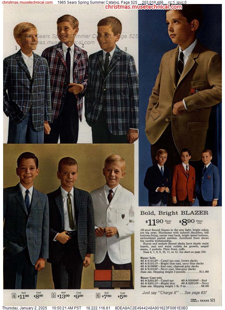 1965 Sears Spring Summer Catalog, Page 525