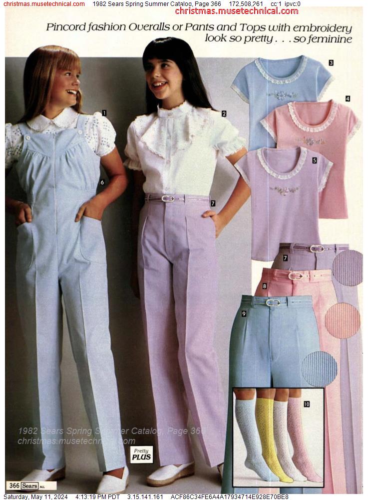 1982 Sears Spring Summer Catalog, Page 366