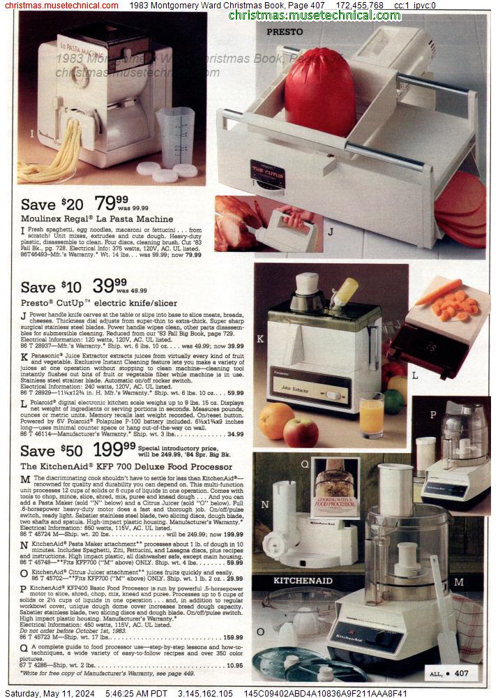 1983 Montgomery Ward Christmas Book, Page 407