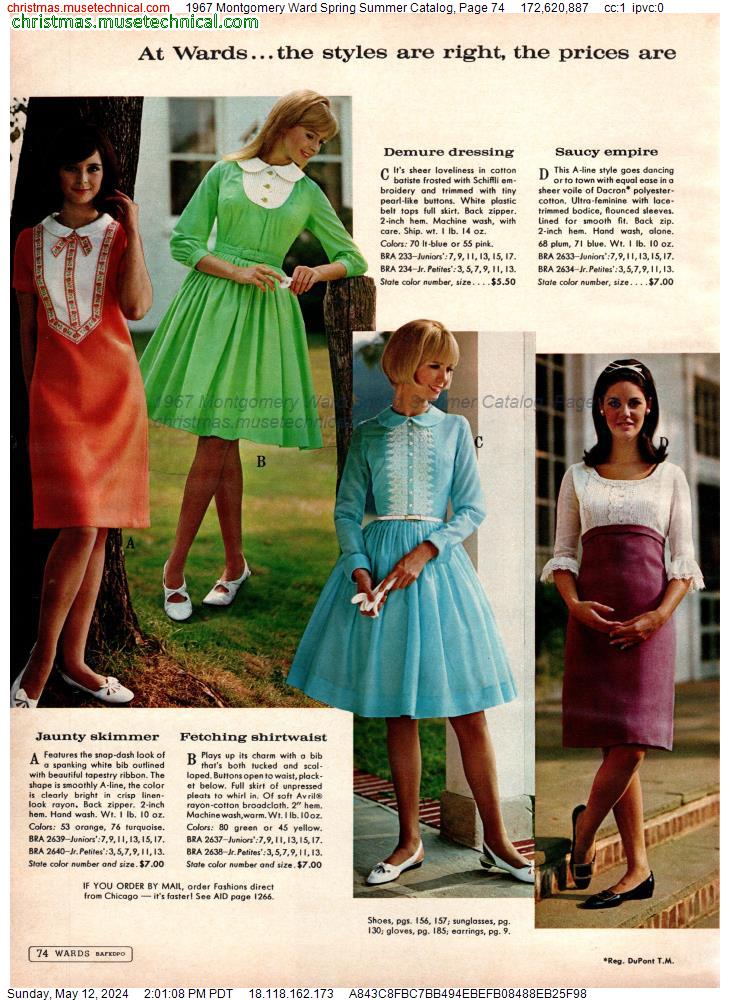 1967 Montgomery Ward Spring Summer Catalog, Page 74