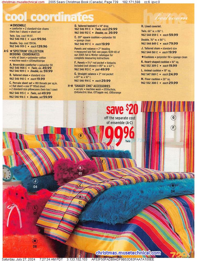 2005 Sears Christmas Book (Canada), Page 739