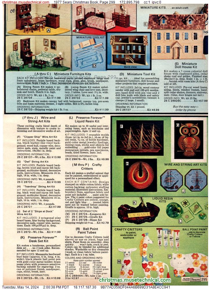 1977 Sears Christmas Book, Page 299