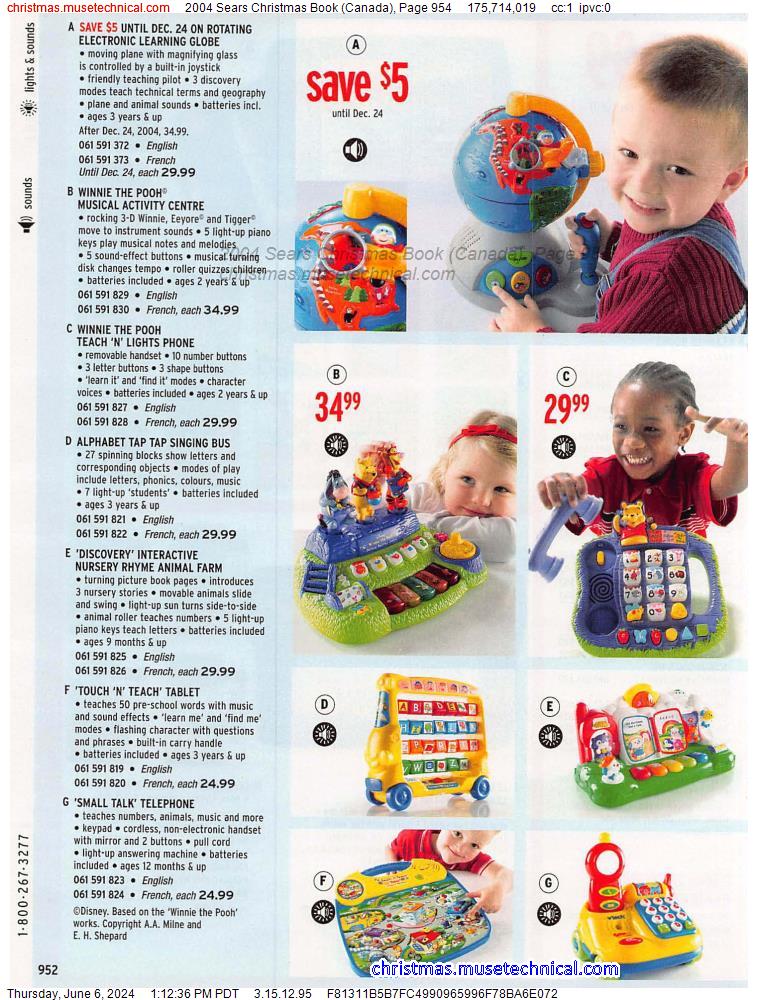 2004 Sears Christmas Book (Canada), Page 954