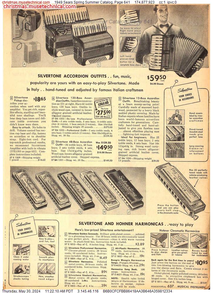 1949 Sears Spring Summer Catalog, Page 641
