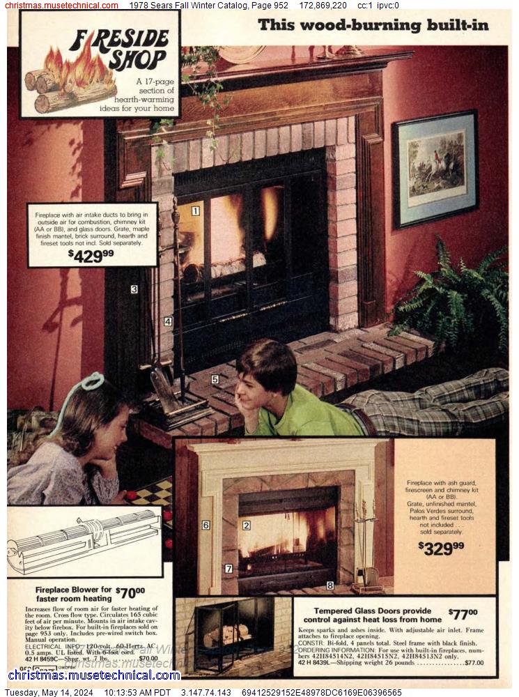 1978 Sears Fall Winter Catalog, Page 952