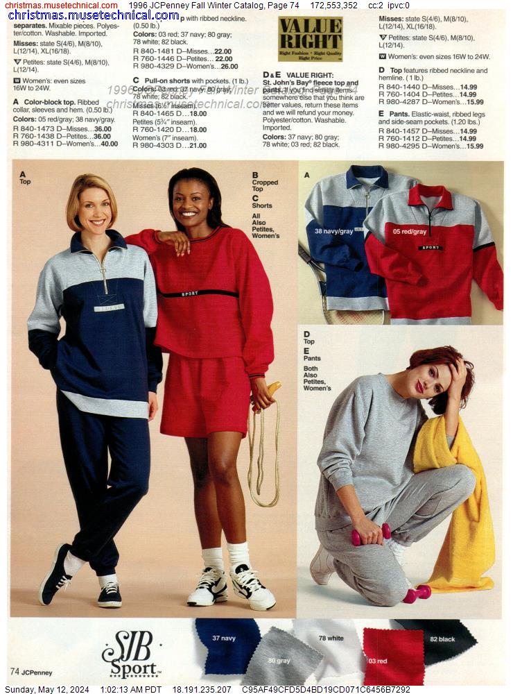 1996 JCPenney Fall Winter Catalog, Page 74