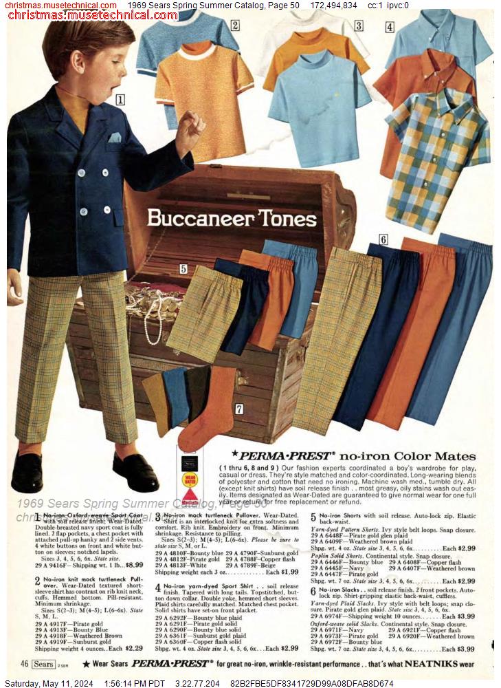 1969 Sears Spring Summer Catalog, Page 50