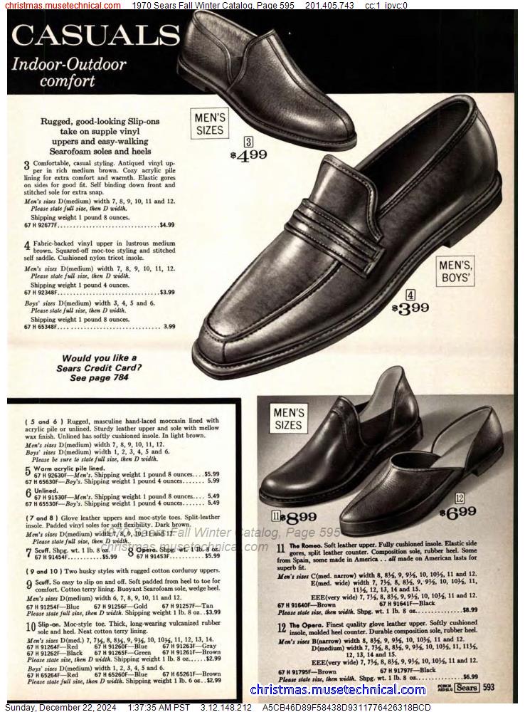 1970 Sears Fall Winter Catalog, Page 595