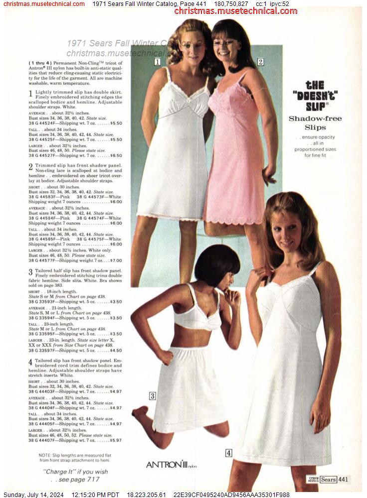 1971 Sears Fall Winter Catalog, Page 441 - Catalogs & Wishbooks
