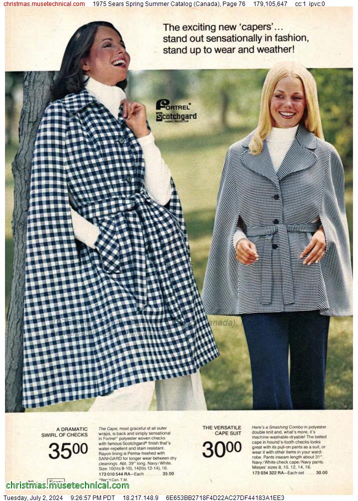 1975 Sears Spring Summer Catalog (Canada), Page 76
