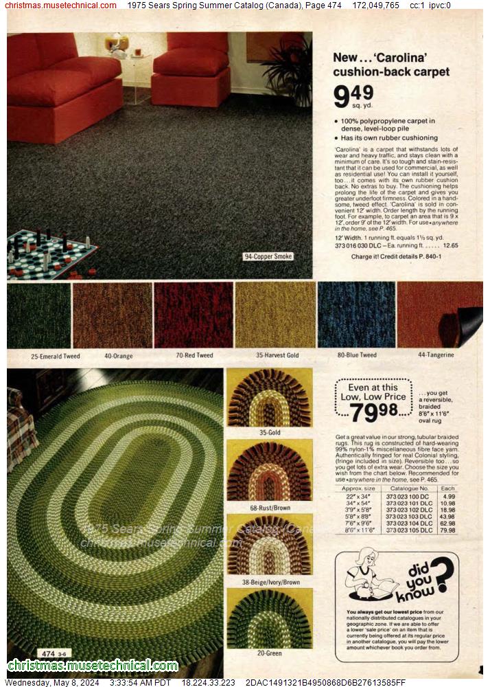 1975 Sears Spring Summer Catalog (Canada), Page 474
