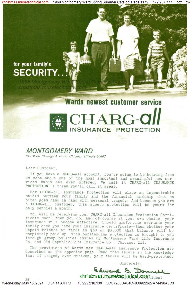 1968 Montgomery Ward Spring Summer Catalog, Page 1172