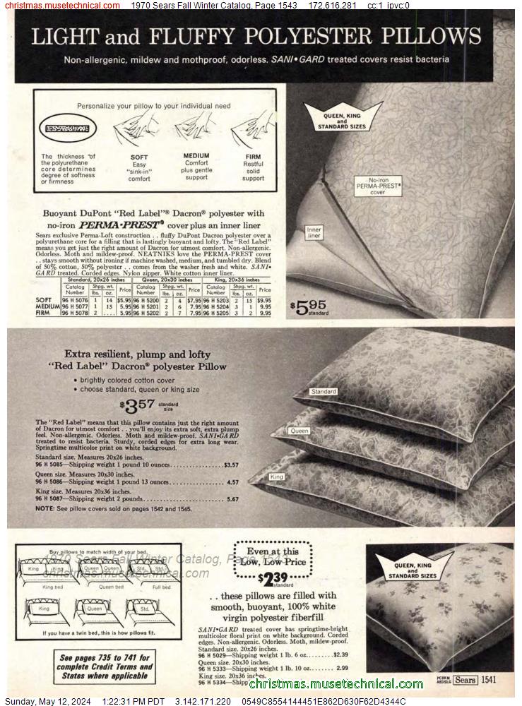 1970 Sears Fall Winter Catalog, Page 1543