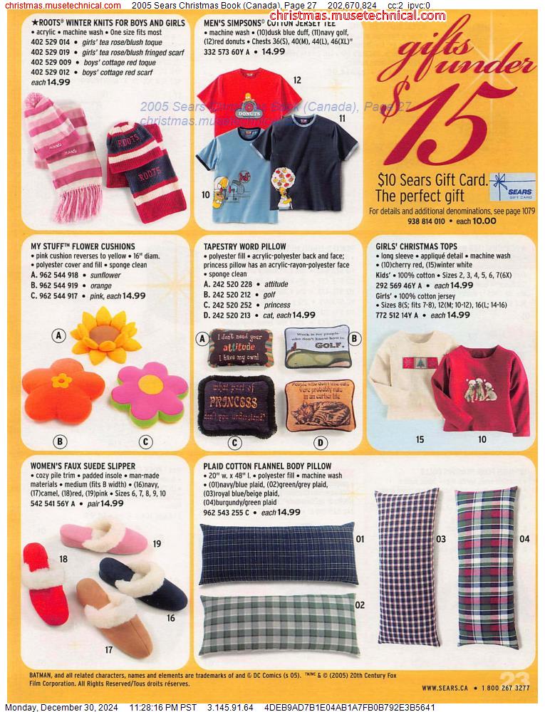 2005 Sears Christmas Book (Canada), Page 27