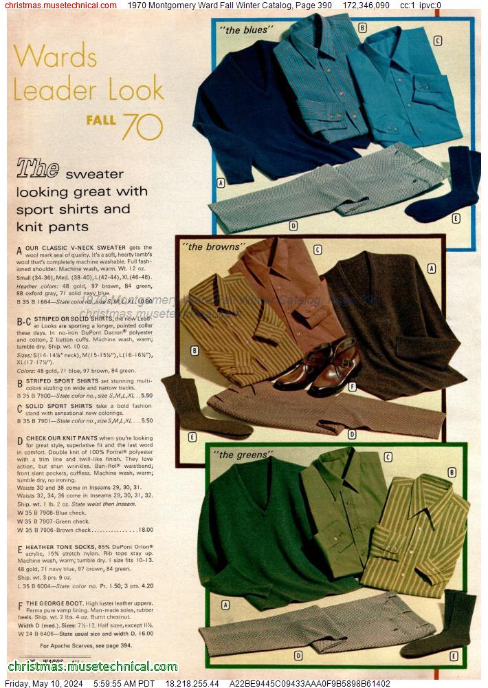 1970 Montgomery Ward Fall Winter Catalog, Page 390