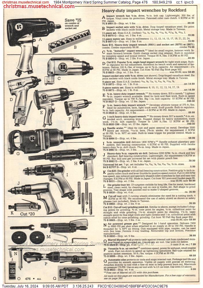 1984 Montgomery Ward Spring Summer Catalog, Page 476
