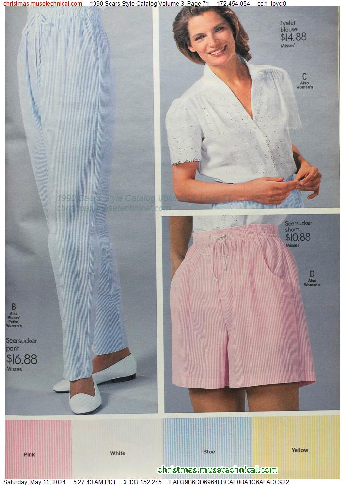 1990 Sears Style Catalog Volume 3, Page 71