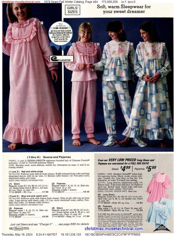 1978 Sears Fall Winter Catalog, Page 484