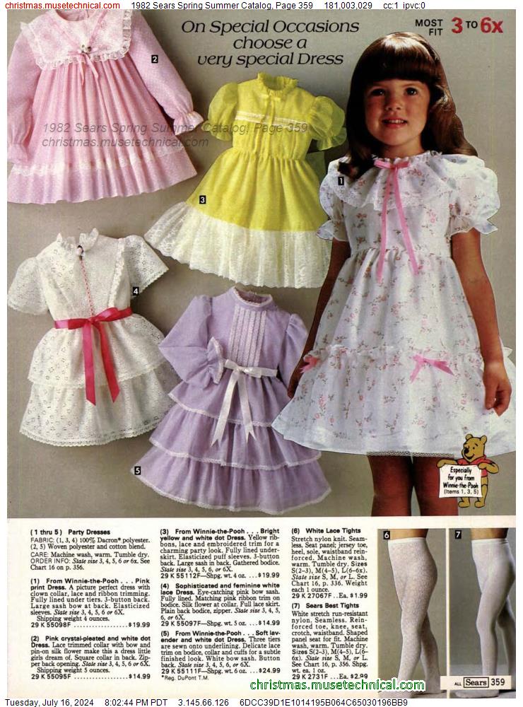 1982 Sears Spring Summer Catalog, Page 359