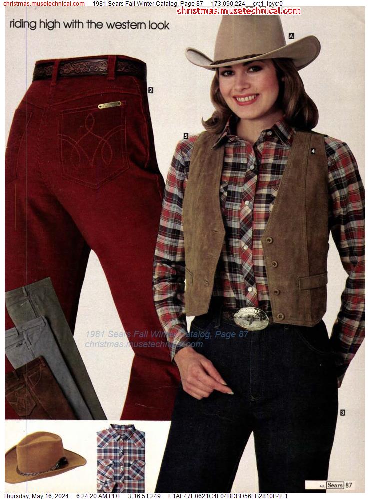 1981 Sears Fall Winter Catalog, Page 87
