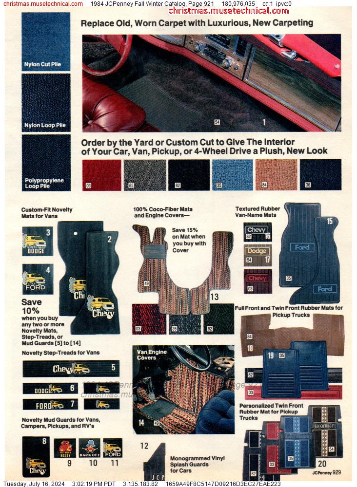 1984 JCPenney Fall Winter Catalog, Page 921