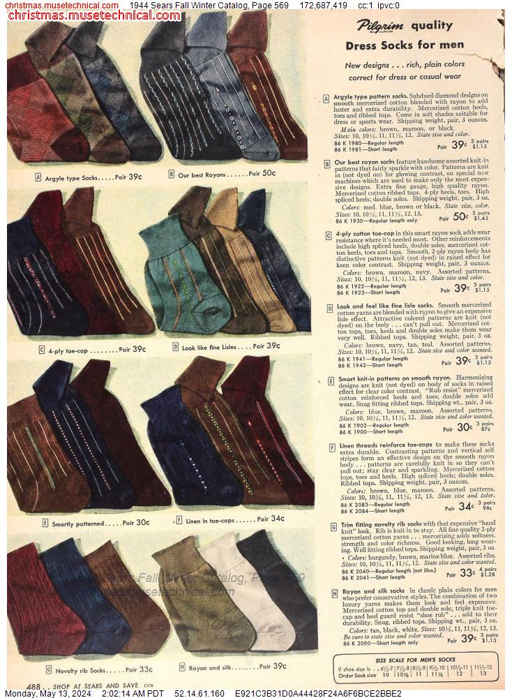 1944 Sears Fall Winter Catalog, Page 569