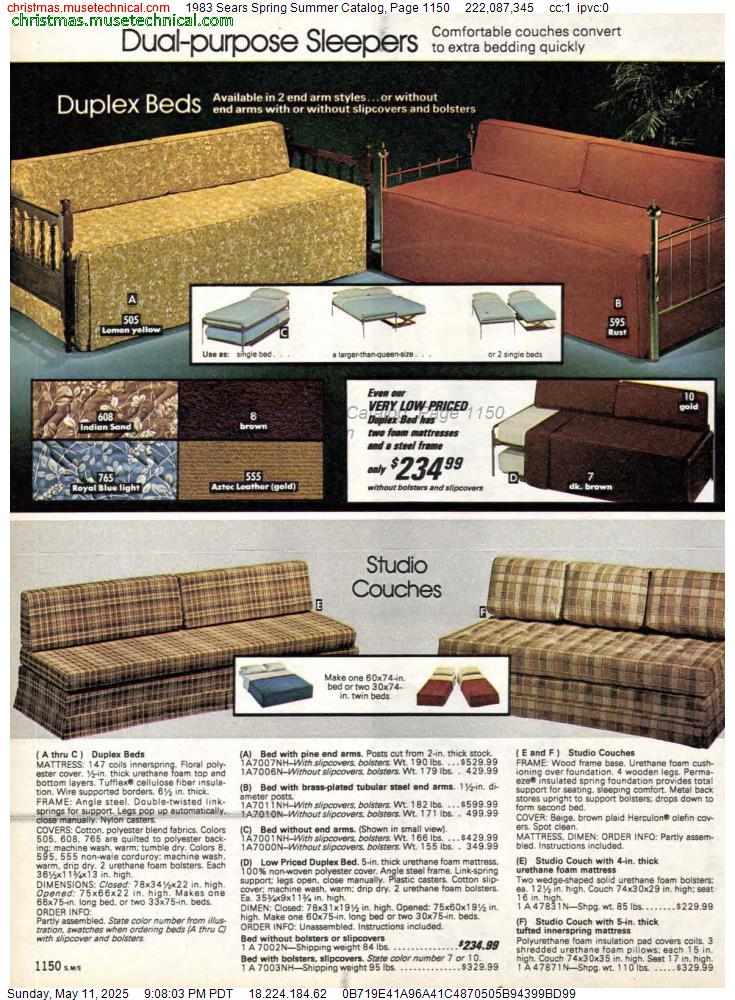 1983 Sears Spring Summer Catalog, Page 1150