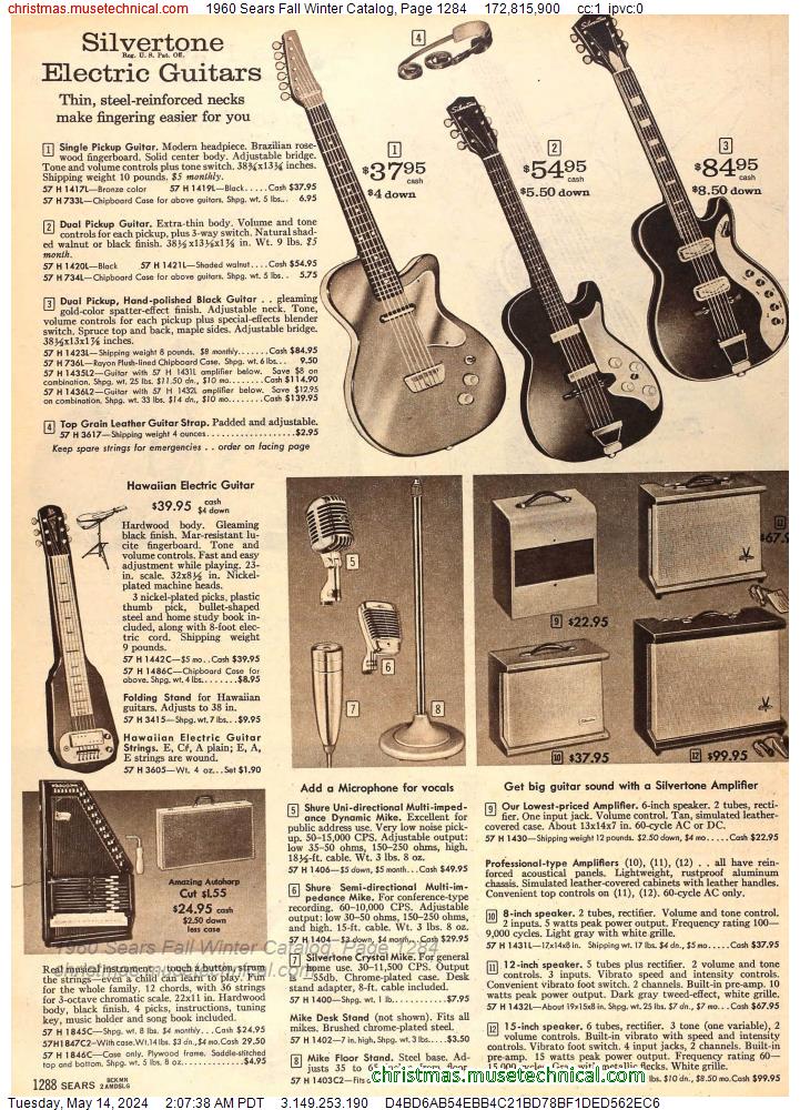1960 Sears Fall Winter Catalog, Page 1284
