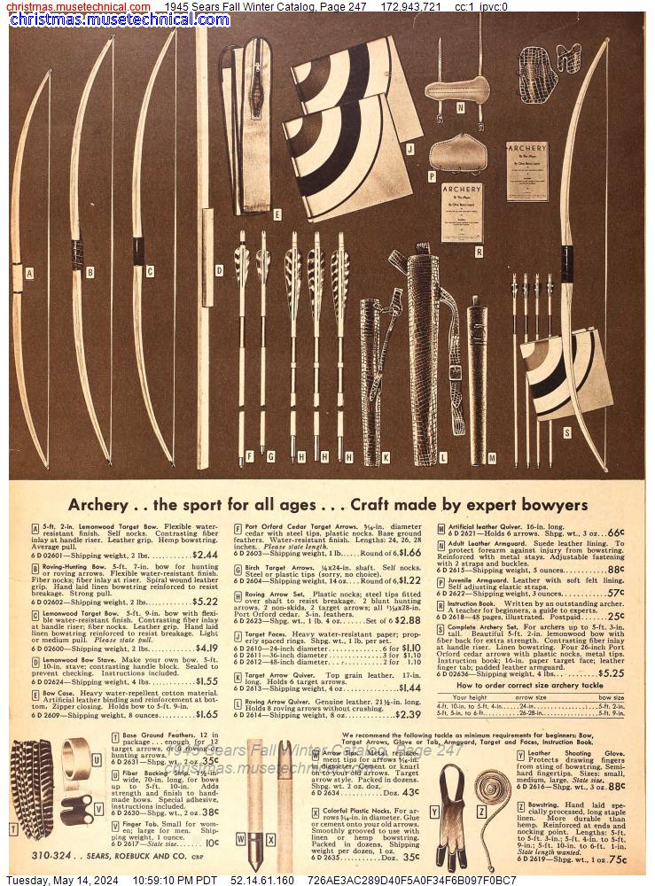 1945 Sears Fall Winter Catalog, Page 247