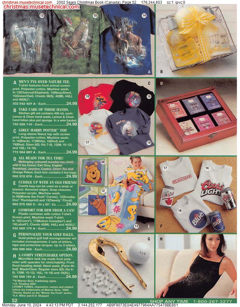 2002 Sears Christmas Book (Canada), Page 52