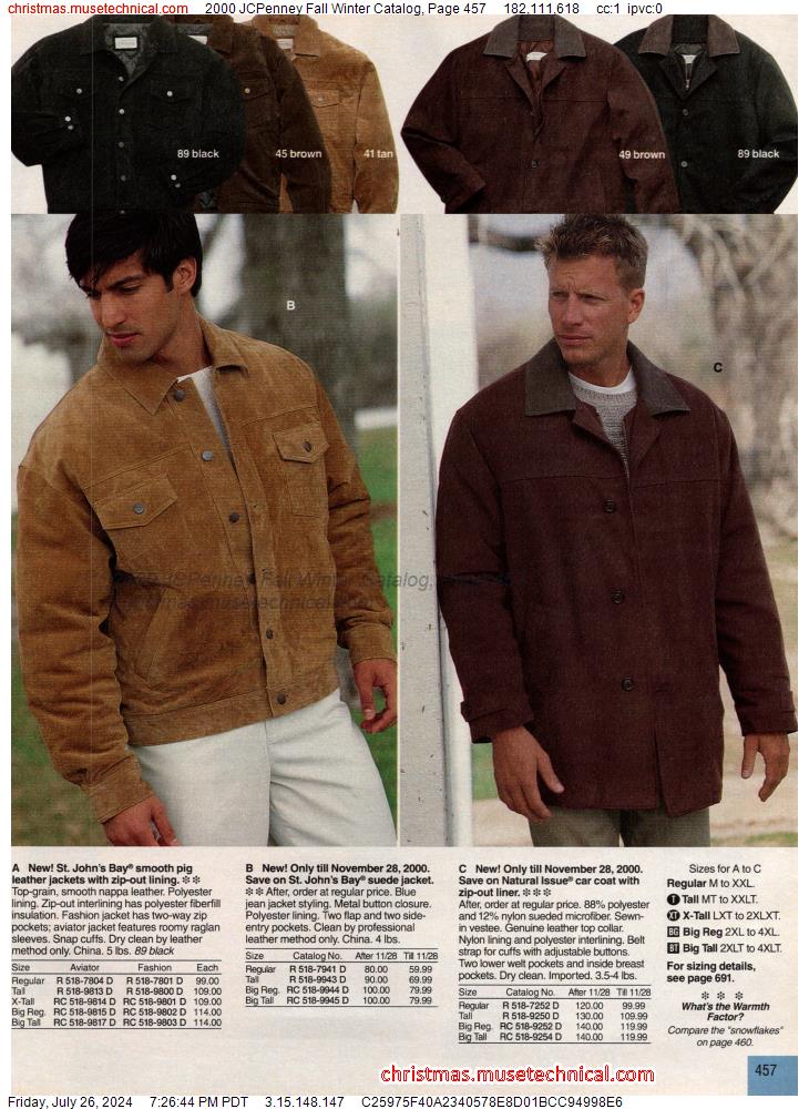 2000 JCPenney Fall Winter Catalog, Page 457