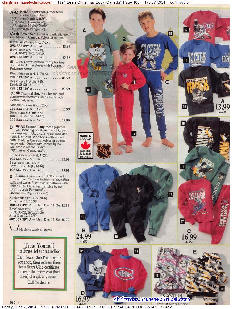 1994 Sears Christmas Book (Canada), Page 160
