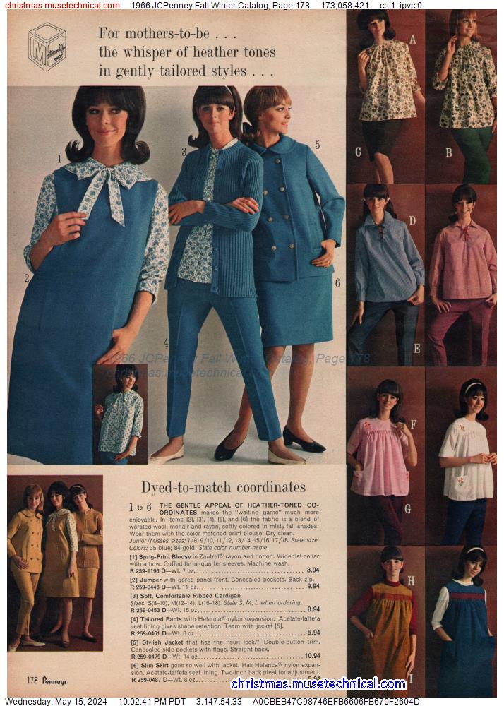 1966 JCPenney Fall Winter Catalog, Page 178