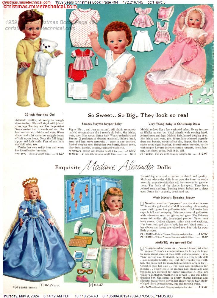 1959 Sears Christmas Book, Page 494