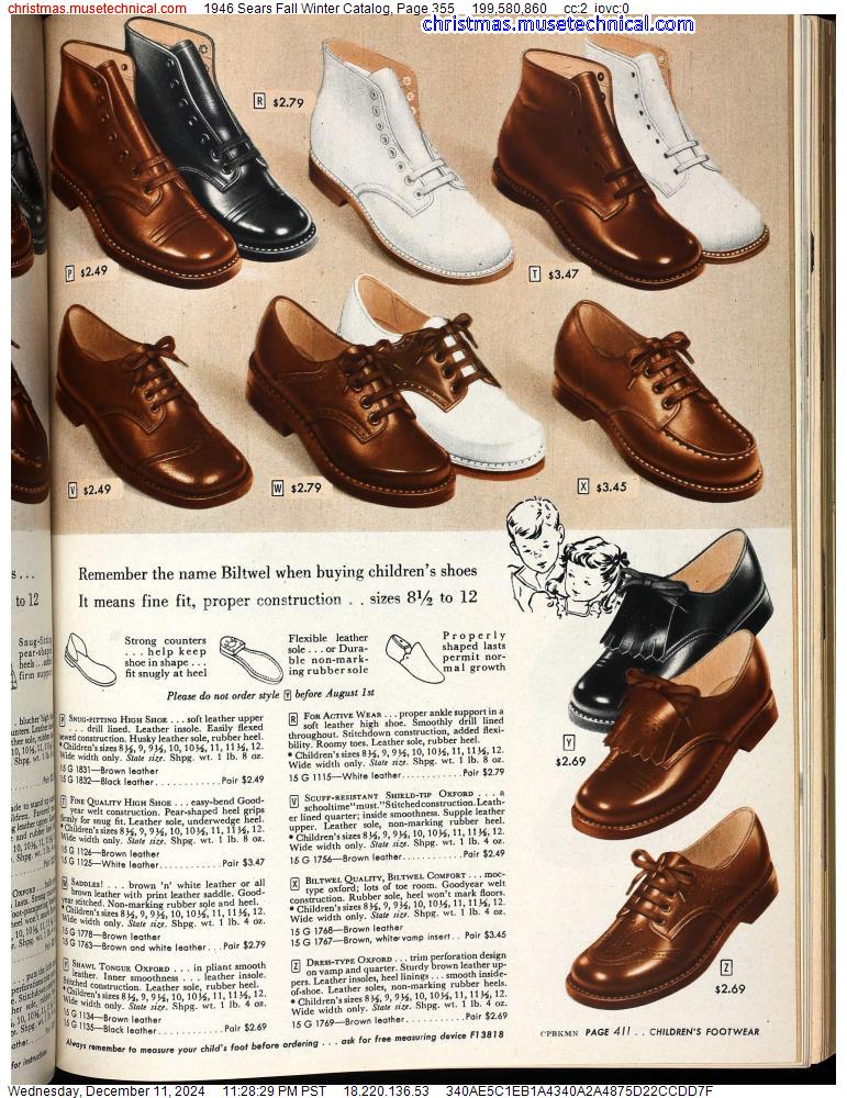 1946 Sears Fall Winter Catalog, Page 355