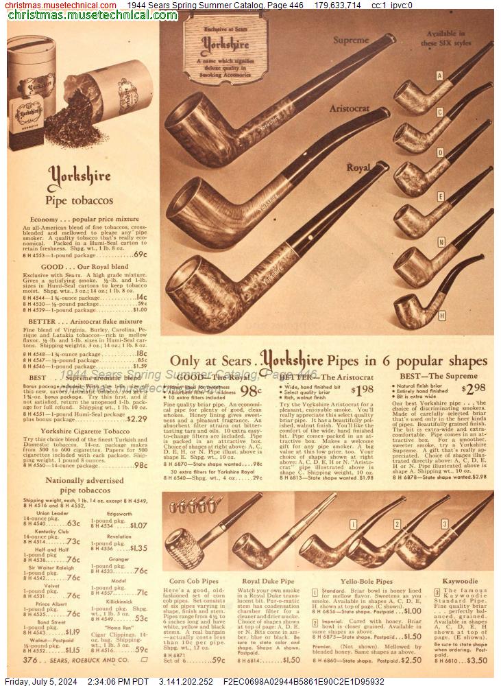1944 Sears Spring Summer Catalog, Page 446