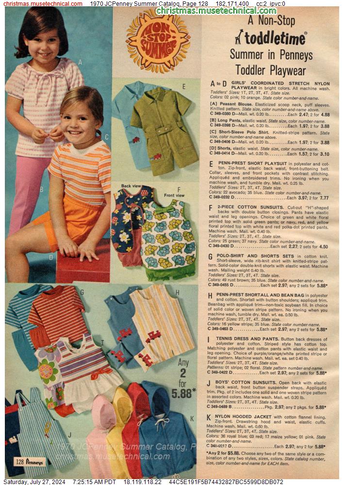 1970 JCPenney Summer Catalog, Page 128